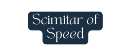 Scimitar of Speed
